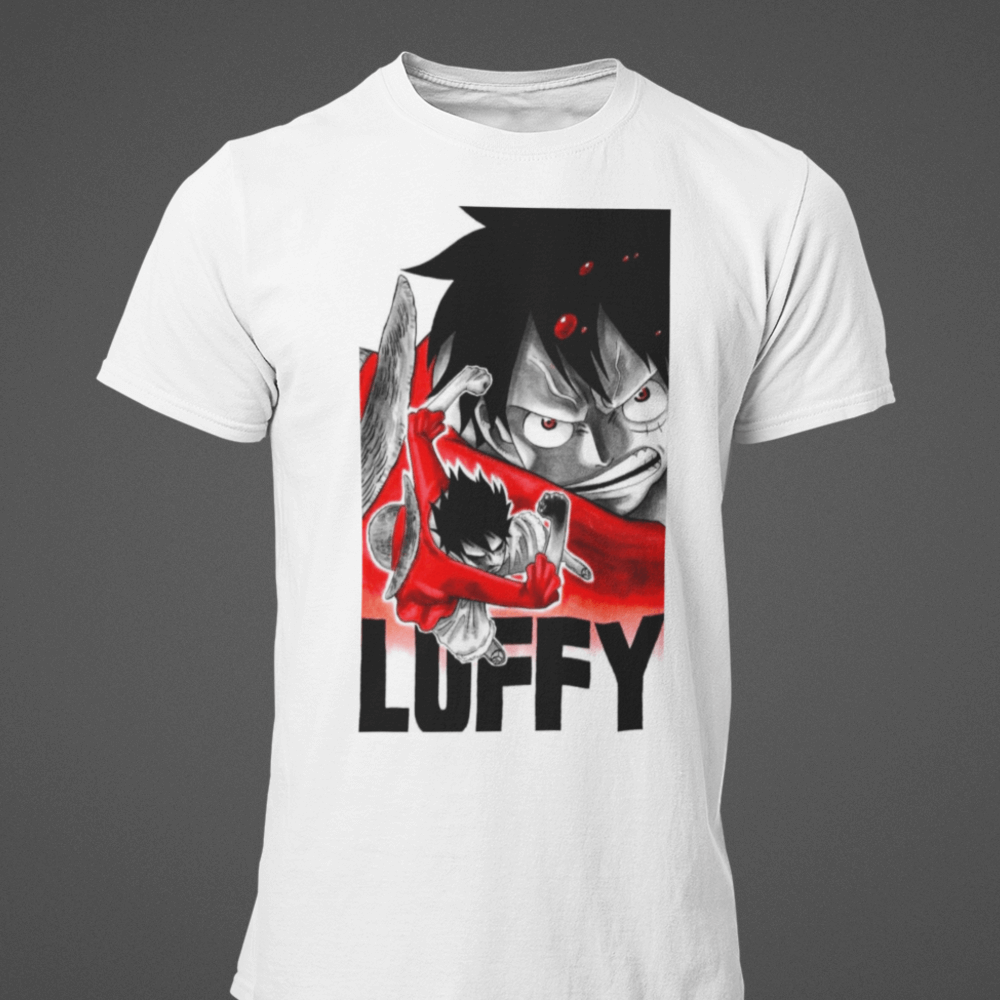 Luffy Red - HappyHill | T-Shirt, Hoodies and more Pop Culture stuff.